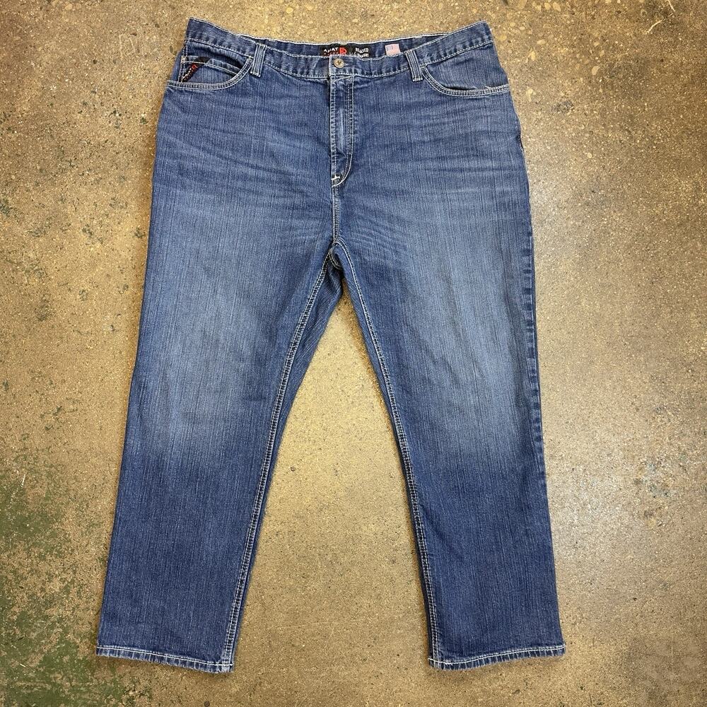 Ariat Real Denim M4 Relaxed Straight Jeans Mens 44x30 Blue USA Fabric Stretch